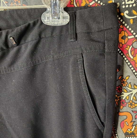 MixIt Stretch Black Straight Leg Flat Front Dress Pants Womens Petite 8P - Picture 6 of 16